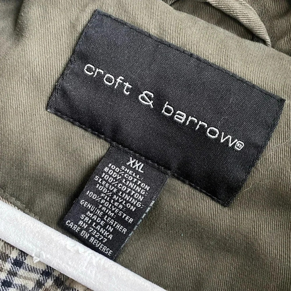 Vintage Barn Jacket Men’s XXL Croft & Barrow Chore Coat Leather Blanket Lined - Picture 4 of 8